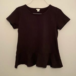 J.Crew Knit Peplum Tshirt